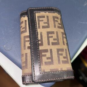 Fendi Brown and Black Key Holder
